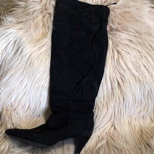 Nine West Black Over the Knee Boots